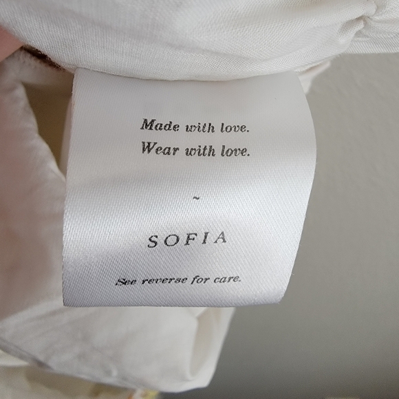 Sofia the Label Sunny Tie Front Crop Top in Yellow Floral size AU 8 NWT - Picture 10 of 10